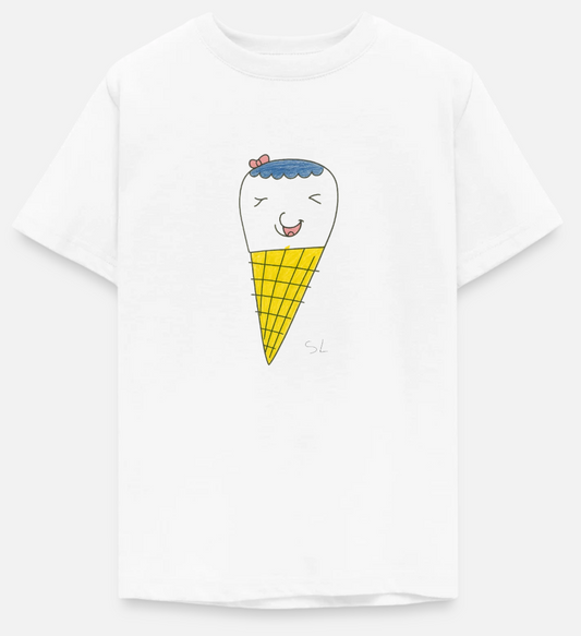 Ice Cream With Head Bow Tee